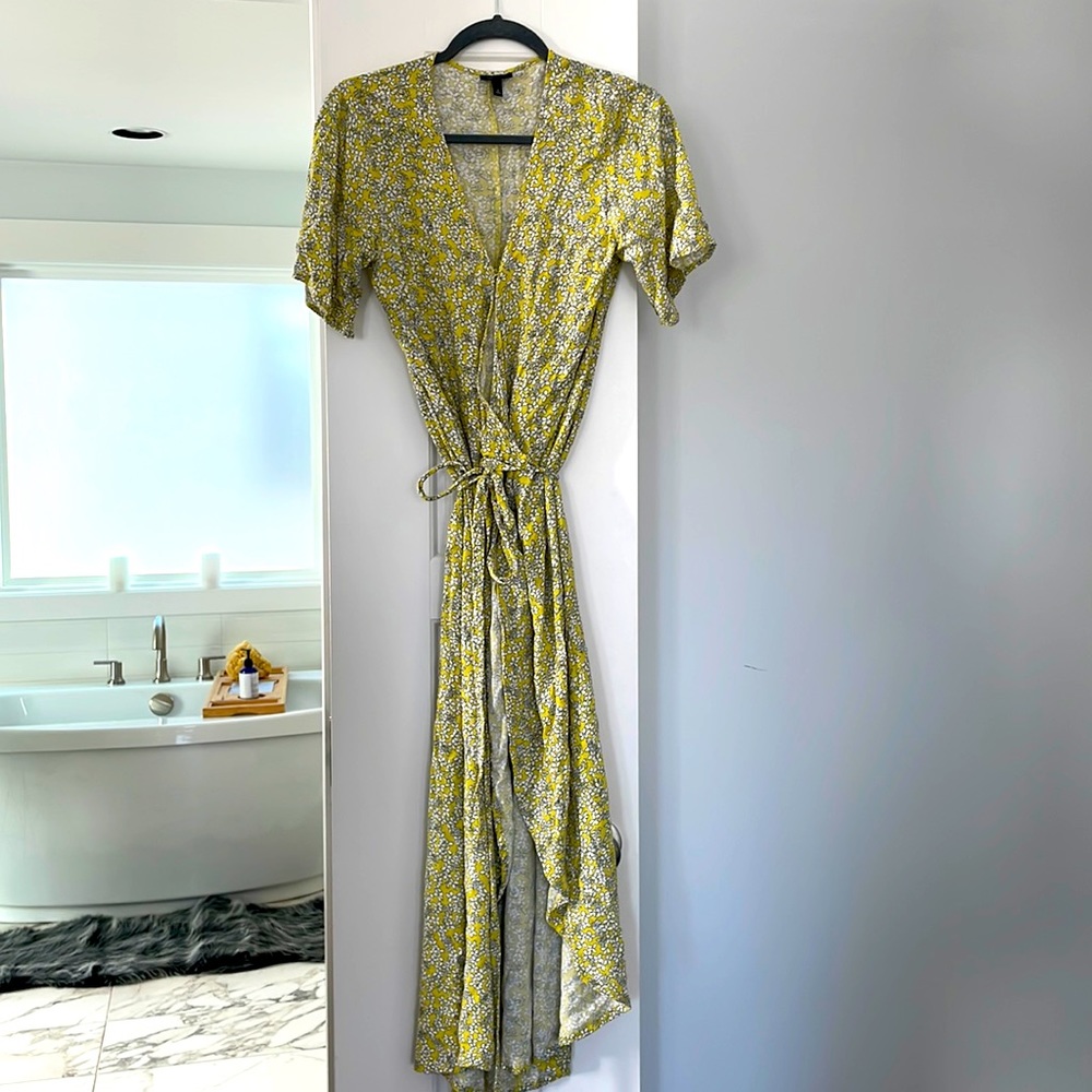Who What Wear Maxi Wrap Dress